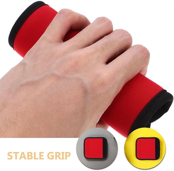 balacoo 3pcs Detachable Anti-Slip Pull-up Handle Grip Sleeves Barbell Pad Set Dumbbell Cushion Protective Pads for Doorway Gym Essentials