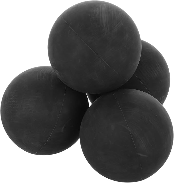Kisangel 4pcs Hollow Mini Bounce Rubber Balls, High Elastic Training Balls for Reaction Reflex, Indoor Outdoor Sports, Professional Training Equipment