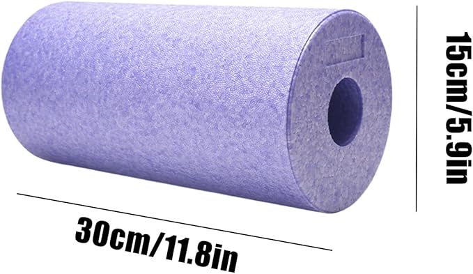 Massage Roller - Deep Tissue Cylinder, High Pressure Muscle Reliever, Fitness Recovery Aid | for Back Arm Leg Shoulder Neck Foot Yoga Pilates Stretching Gym Exercise