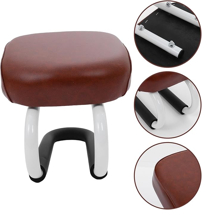 Zen Prayer Stool and Padded Floor Bench, Metal Meditation Kneeler with Anti-Slip Cushion, Suitable for Yoga, Mindfulness, and Prayer Practices