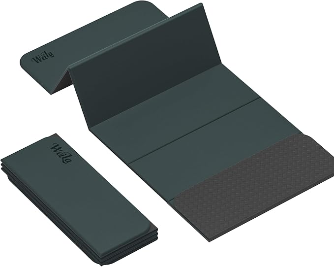 1/2 Inch Extra Thick Yoga Mat Pilates Equipment, 70"x24" Odorless Workout Mats for Home Gym, Non-slip Exercise Mats for Women Men Home Workout, Foldable Yoga Mats for Travel Camping Sleeping