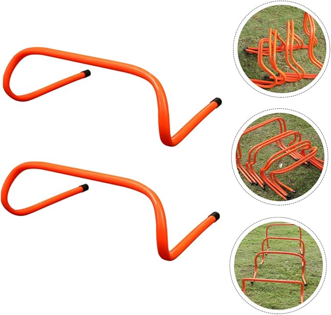 2pcs Plastic Agility Hurdles 15cm Speed Training Equipment for Soccer Football Running Agility Workout