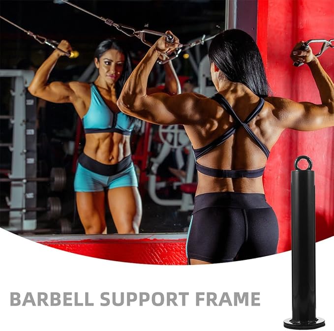 2pcs Weight Loading Pin and Barbell Slice Bar Rack 48mm Diameter X 320mm Fitness Equipment Attachment for Strength Training Cable Pulley System