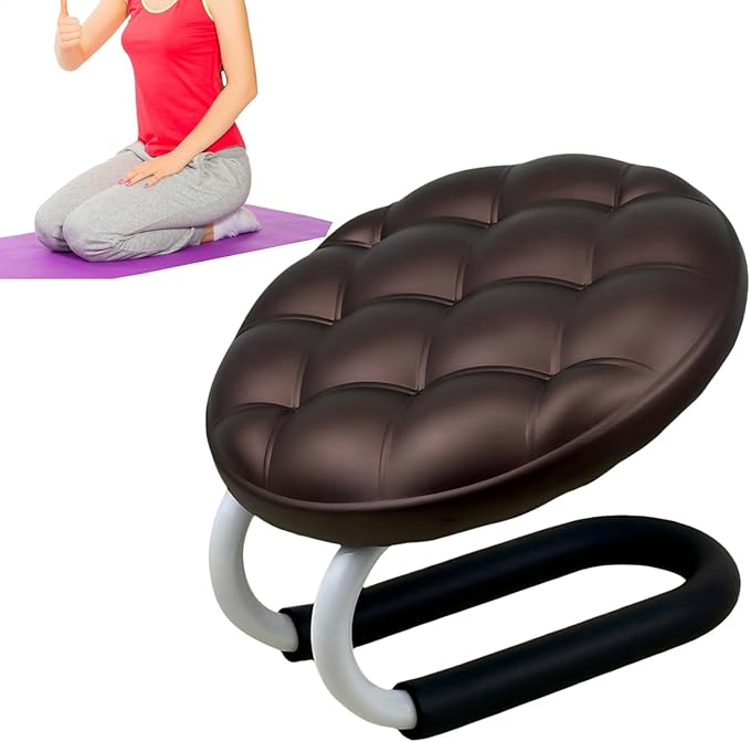 Meditation Bench | Mindfulness Prayer Seat | Ergonomic Kneeling Stool for Meditation, Yoga, Zen Practice, Comfortable Portable Chair for Women, Men, Adults, Seniors, Beginners