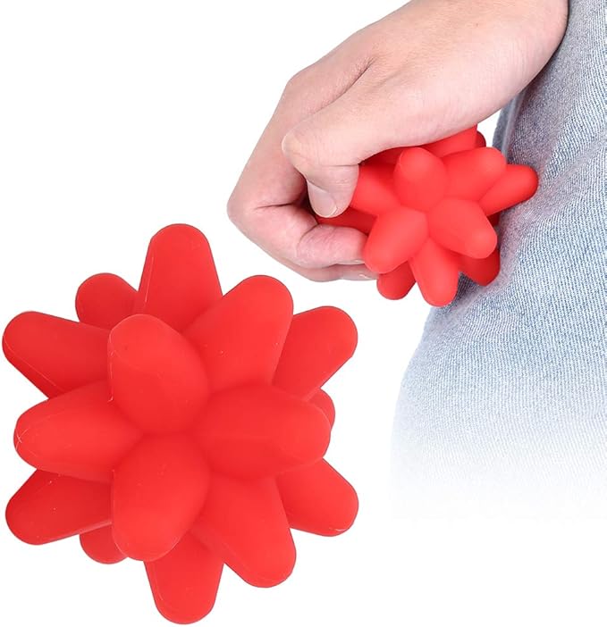 Brrnoo Silicone Massage Ball, Ball for Trigger Point Massage - Deep Tissue Massager for Myofascial Release - Mobility Ball for Exercise & Recovery, Foot Acupoint Trigger Point Massage
