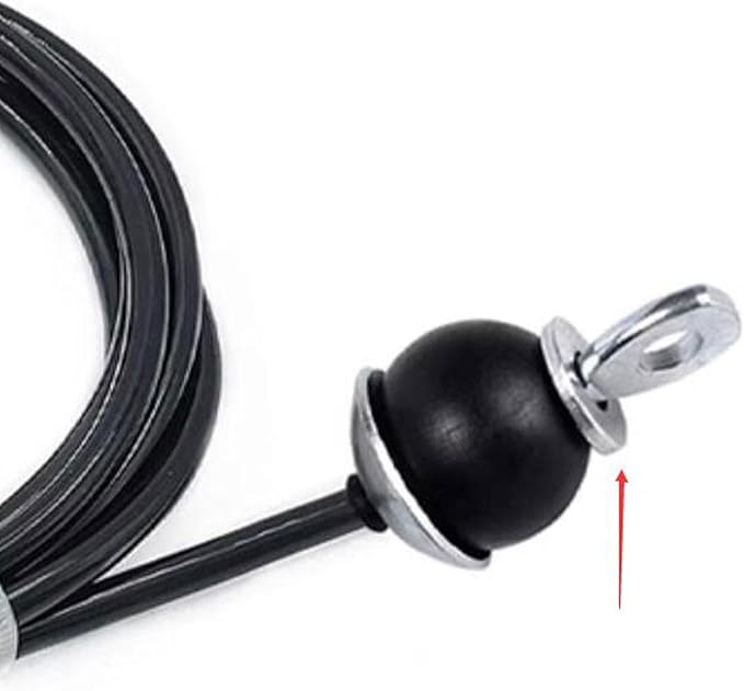 pistro Gym Replacement Cable Steel Wire Rope 6mm Thick Strength Training Cord Pulley System Attachment for Workout Fitness Equipment- 3.0M
