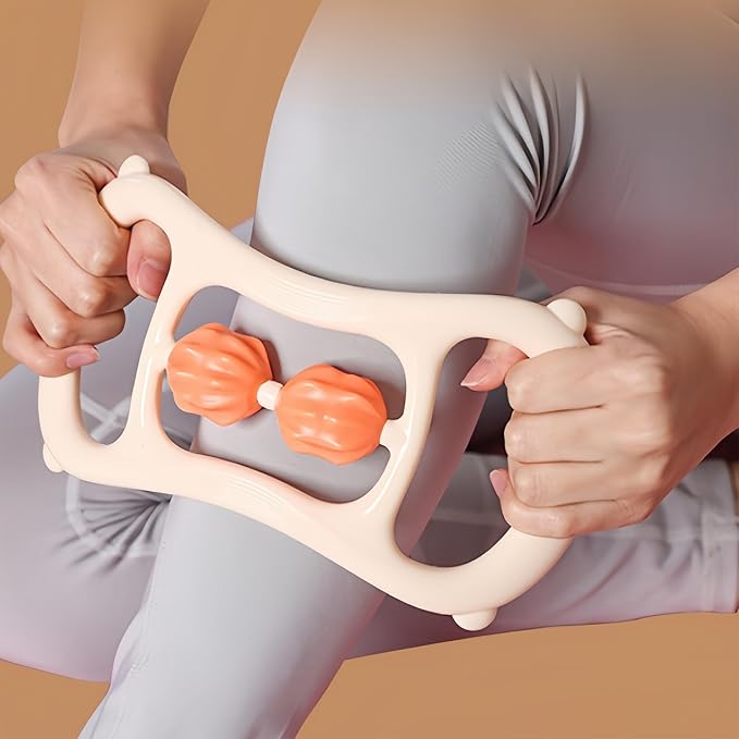 2pcs Pilates Ring - Anti Cellulite Massage Tool & Lymphatic Massager for Shoulders, Back and Legs, Roller Massager for Pilates Enthusiasts