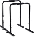 OLIXIS Dip Stands, Heavy Duty Pull Up Bar for Doorway, Adjustable Dip Bar Station Stabilizer Parallette Push Up Stand with Soft High-Density Foam Handles for Home, Gym, Patio, Office