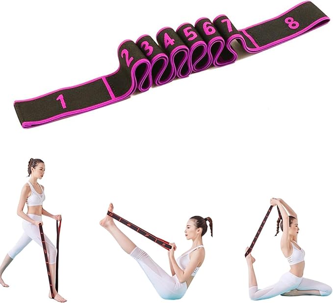 Fitness Resistance Bands with Handles, Fitness Resistance Band for Stretching and Yoga, Adjustable Bands for Full Body Stretching Shaping