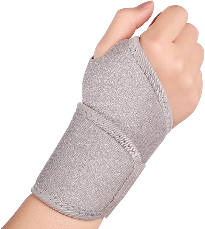 2pieces Wrist Brace Thumb Wrist Brace Adjustable Wrist Wrap for Fitness Badminton Basketball