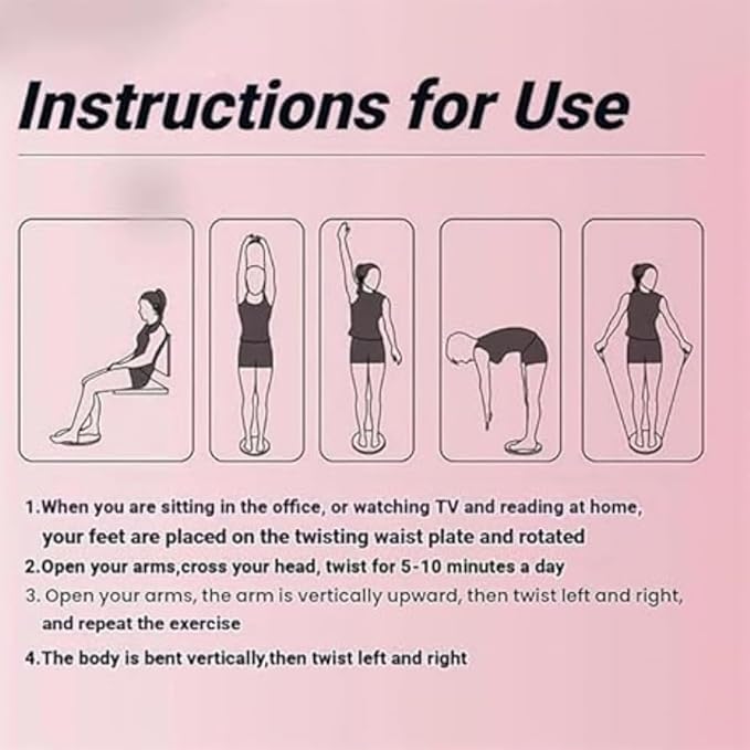 Waist Sculptor, 2026 New Waist Sculptor Twister, Waist Twister Machine Exercise with Arm Bands, Body Shaping Waist Sculptor Twist with Drawstring and Foot Massage for Exercise, Legs, Buttocks, Hip