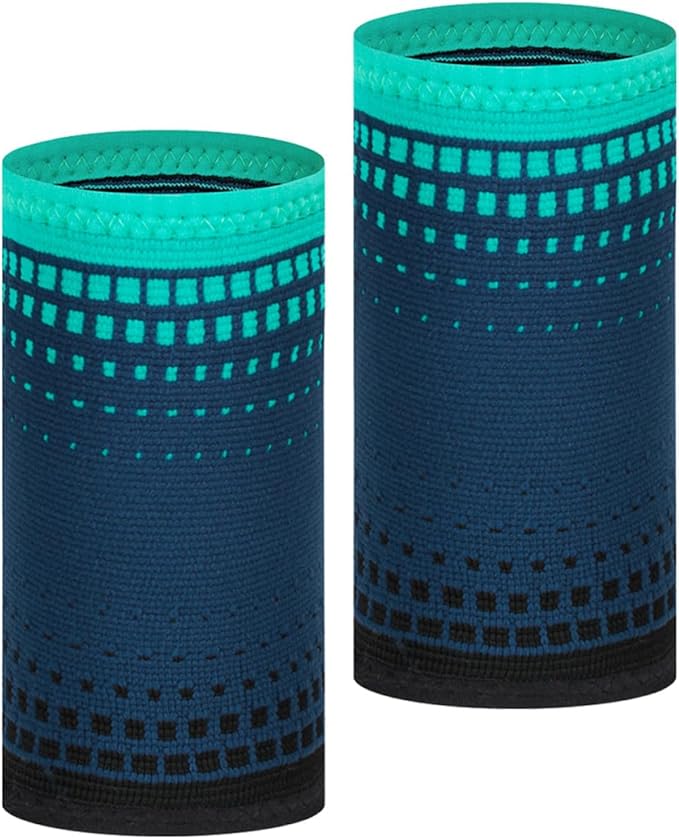 Milisten 2pcs Protective Wrist Brace Compression Training Sleeves Knit Portable Wrist Supports Fitness Joint Wraps for Men and Women Gym Workout Sports