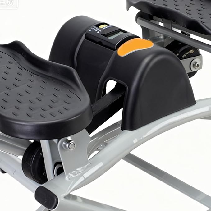 Rock Stepper, Stepper Machine with Resistance Bands, Side to Side, Lateral Rocking Fitness Exercise Equipment, LCD Monitor, Work Out at Home, for Full Body