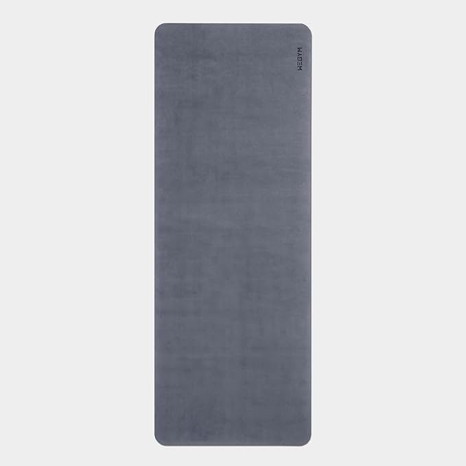 WeGym Yoga Mat, 4mm Cushioned Exercise Mat for Yoga, Pilates, Home Workouts - Anti Slip Polyurethane Suede Yoga Mat with Carrying Strap