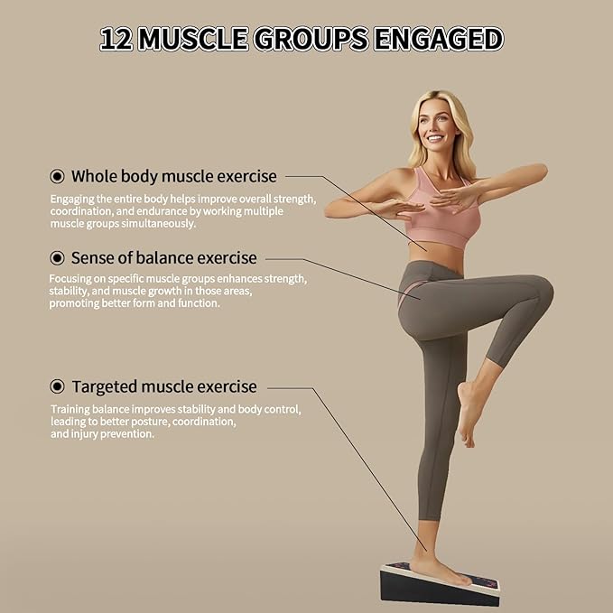 2-in-1 Wobble Balance Board & Calf Stretcher (2-Pack) – for Ankle Physical Therapy, Home Gym Fitness, Senior Balance & Office Stretching, Portable Stability Trainer