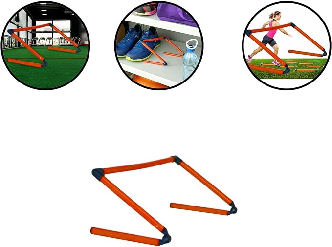 Foldable Speed Agility Hurdles for Football Training Adjustable Compact Portable Training Hurdle for Sports Fitness