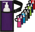 Royal Massage Oil Bottle Holster with Adjustable Strap – Hands-Free Waist or Shoulder Pouch for Therapists – Fits Most Pump Bottles – 8 Color Options - Bottle Not Included (Purple)