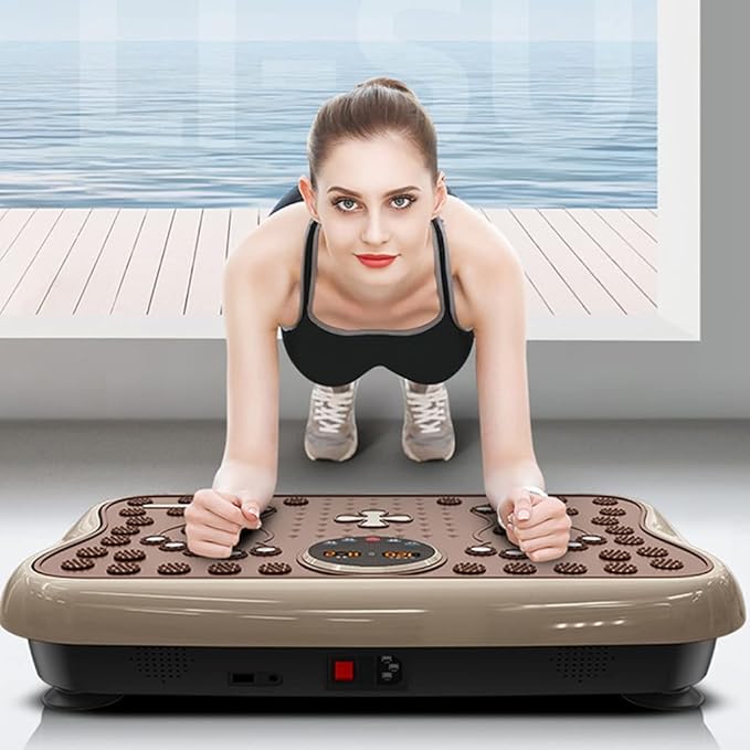 Vibration Platform Machine, Whole Body Vibrating Massager, Home Fitness Equipment Balance Trainer for Body Shape & Massage