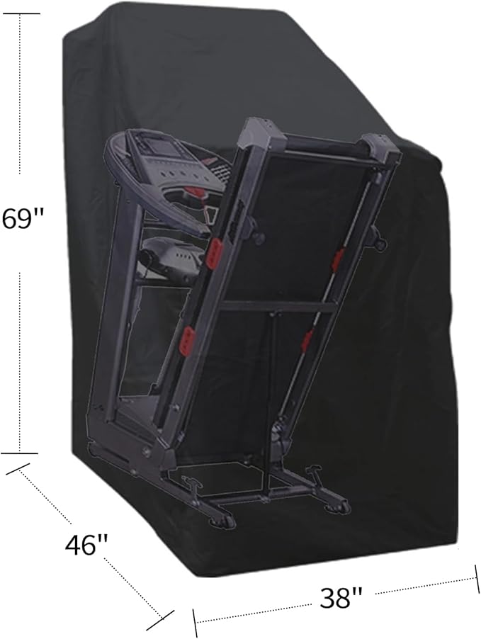 Large Treadmill cover waterproof outdoor,Folding Treadmill Covers,Running machine cover outdoor,Cover for treadmill, Exercise Workout Equipment Protective Dustproof
