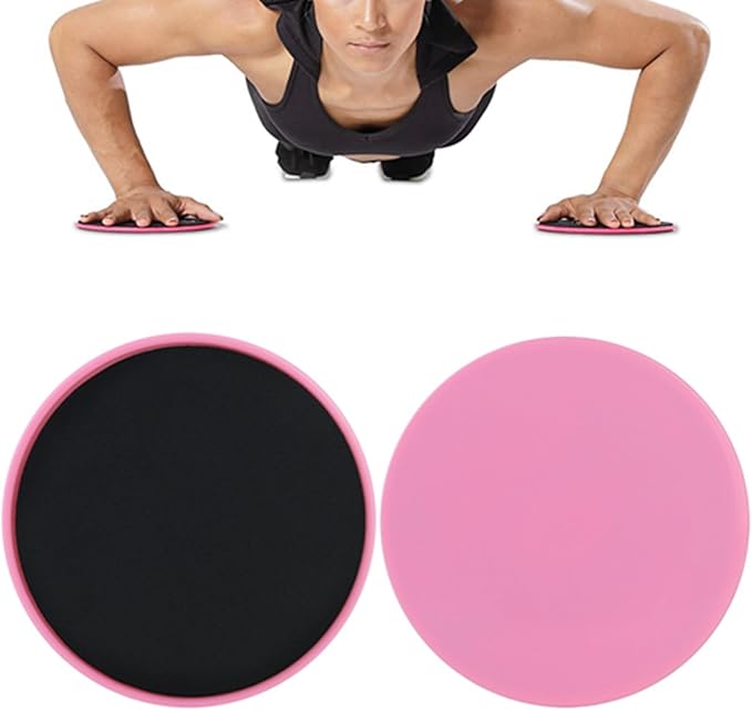 2PCS Fitness Sliding Plate Core Sliders Total Body Workout Sliding Plate Fitness Gliding Plate Equipment for Total Body Exercise Workout