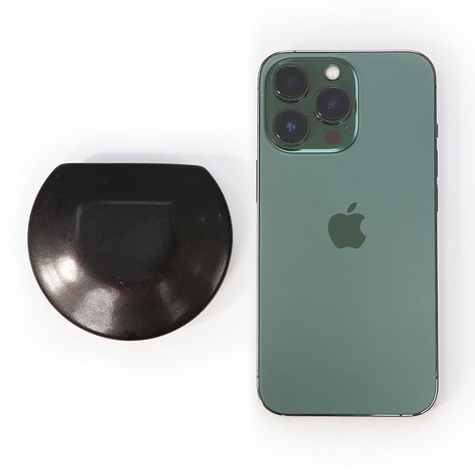 Master Massage 2-Piece Large Contoured Hot Stone Set – Three-Quarter Round Basalt Lava Rocks for Deep Tissue, Trigger Point & Acupressure Therapy – Professional Massage Tools