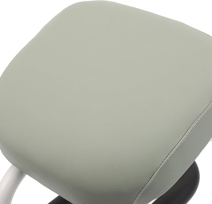 Healifty Ergonomic Meditation Bench with Non-Slip Cover, Portable Prayer Stool for Kneel Sitting, Lightweight Yoga Seat for Mindfulness and Temple Use, Size 2 Light Green