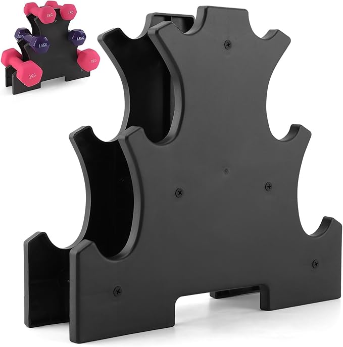 Dumbbell Rack Stand Only, A-Frame Dumbbell Storage Rack with Handle, Tree Shape Compact Weight Hold, Multilevel Weight Storage Organizer for Home Gym Workout