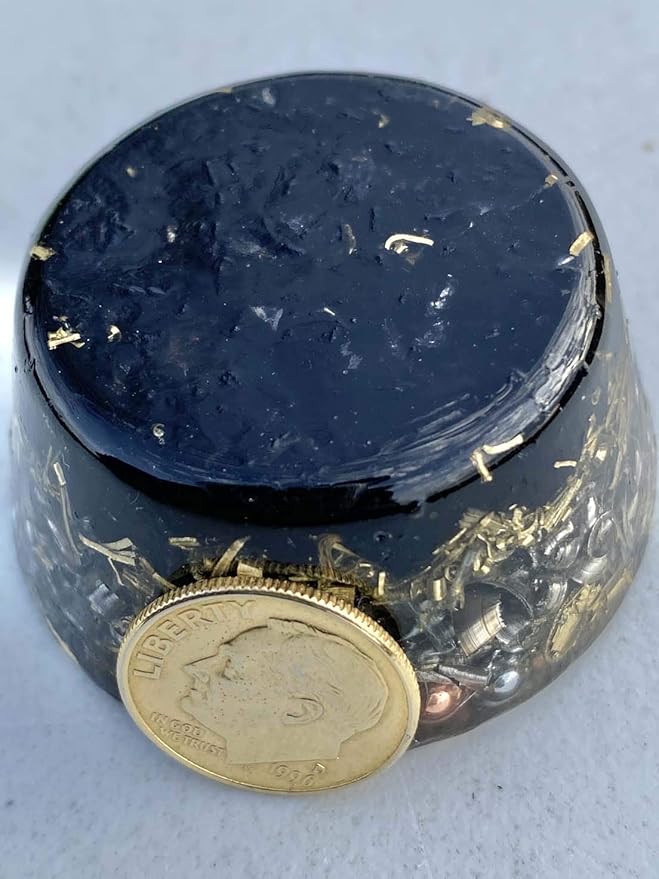 Black Tourmaline Orgone Generator Energy Accumulator 528Hz/7.83Hz/Advance Harmonics Many Beautiful Ingredients and Colors! (Black Tourmaline)