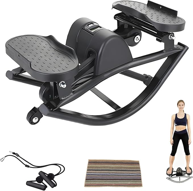 Rock Stepper,Step Rocker Side to Side,Lateral Rocking Fitness Stepper Home Workout Machine, Fitness Equipment Suitable for Home, Apartment, and Dormitory use