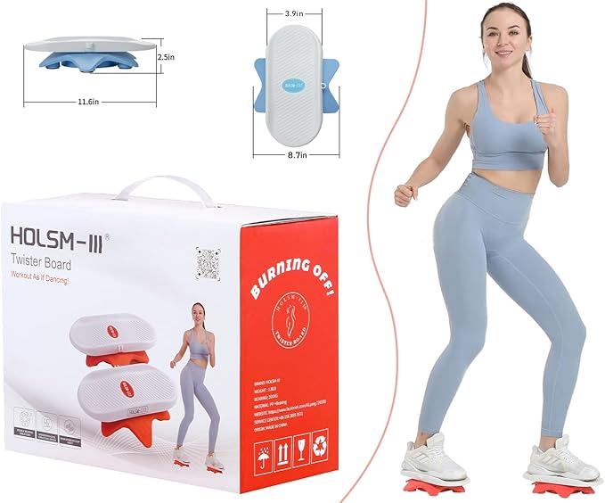 Ab Twister Board,Twister Exercise Board,Waist Twisting Disc-Ab Board Exercise,Twisting Stepper,Waist Trainer Trimmer,Ab Board-for Ab Exercise Abs Core,Slimming Waist Full Body Toning Workout Home Gym