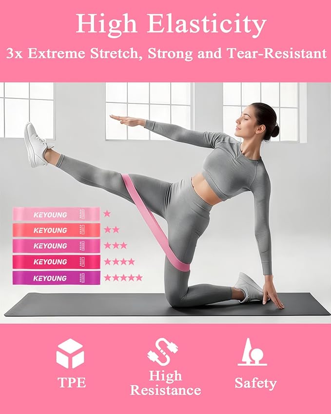12 Pcs Pilates Equipment kit for Home Workouts, Women's Pilates Essentials Set, Pilates Ring and 2 Ball Accessories Ket, with 5 Resistance Loop, Grip Socks, Resistance Bands, Sculpt Band & Storage Bag