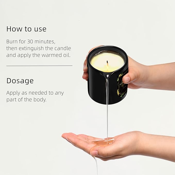 MELONY Massage Candle | Gentle Softening for Nourished, Hydrated, Balanced Skin | 230 g / 8.1 oz (Ylang)