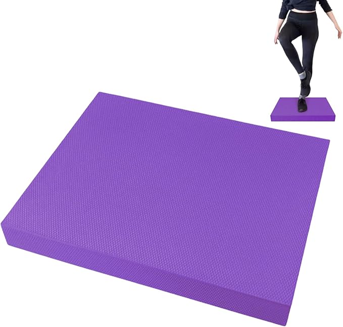 Stability Pad,20x16 Inch Non Slip Soft Thick - Balance Foam Pad Exercise Equipment - for Women Men Home Gym Floor Yoga Workout Physical Training Stretching