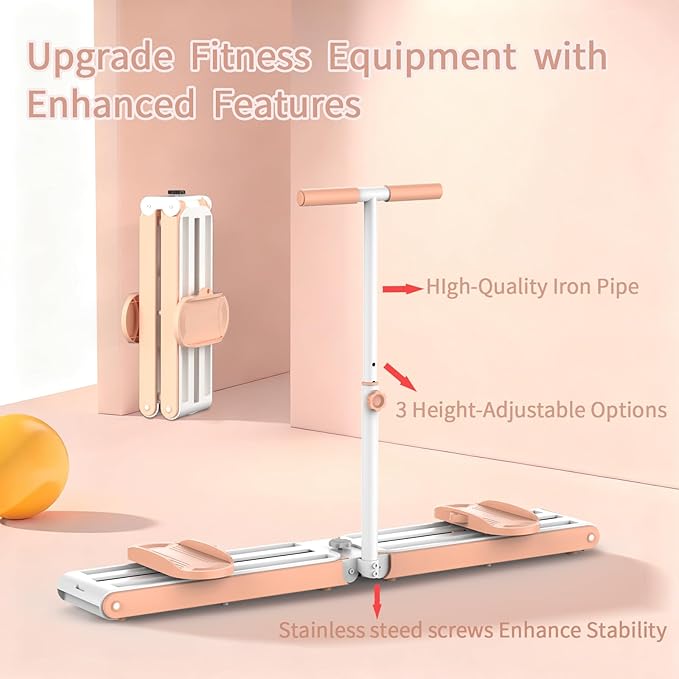 2-in-1 Fitness Ski Machine for Women | Pelvic Floor & Core Strengthener | Low-Impact Full Body Workout for Toning, Postpartum Recovery