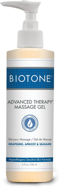 BIOTONE Advanced Therapy Massage Gel, Smooth, Silky Glide Without the Oil Feel, Ideal Workability, Nut-Oil Free, Hypoallergenic