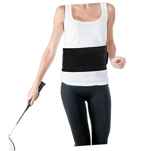 2pcs Portable Adjustable Elastic Self-heating Magnetic Therapy Lumbar Support Belt Xl Black for Back Rehabilitation and Joint Support Materials