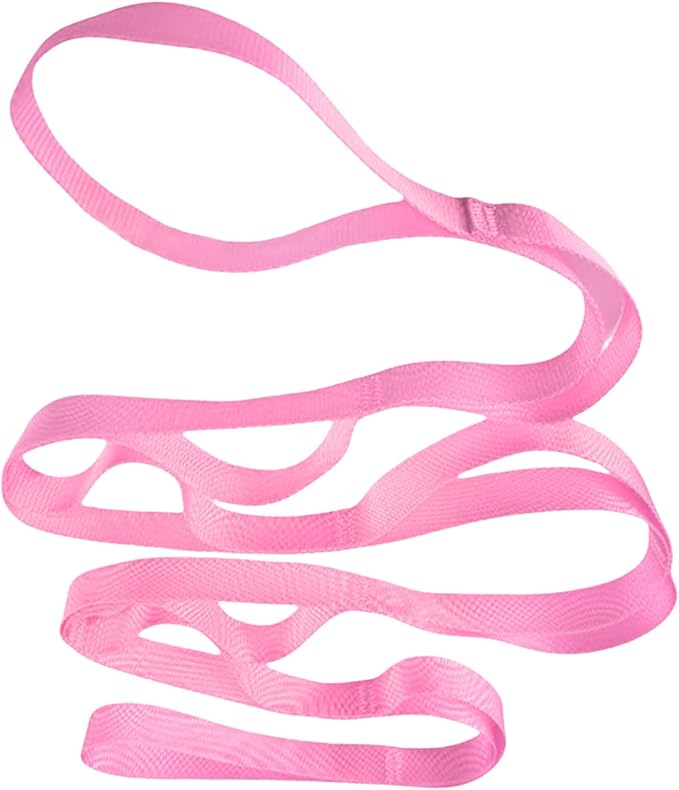 Pilates Stretching Strap with Loop Stretch for Physical Therapies Not-Elastic Exercise for Pilate Dance Stretching Yoga Strap