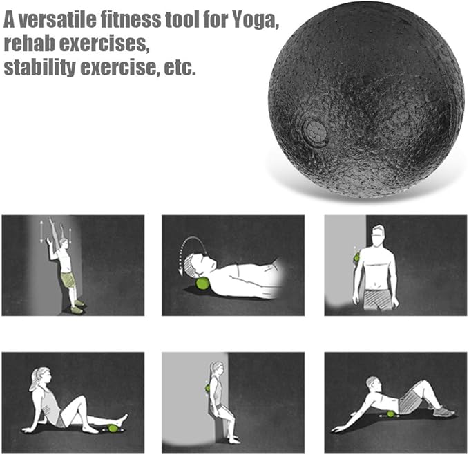 Manual Massage Ball,EPP Yoga Foam Roller Massage Ball Set Point Body Muscle Stress Relief Tool for Shoulders, Arms, Neck, Back and Feet (10CM Single Ball)