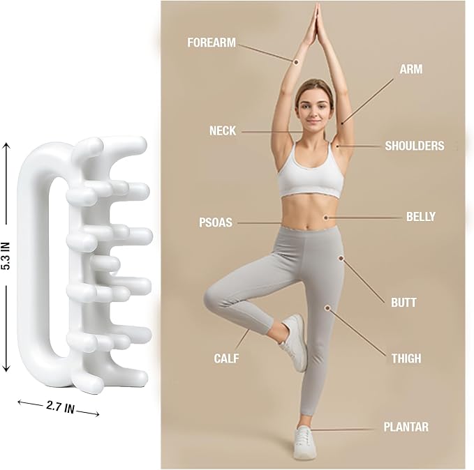Fascia Massage Tool Trigger Point Massage Tools Anti Blaster for Cellulite Massager Tool Reaching Deep Myofascial Tissue Throughout The Body Release Muscle Knot Reduction Cellulite
