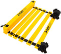 Crown Sporting Goods Fleetfoot Speed & Agility Training Ladder – 6, 10, 16, or 20 Rung Rope Equipment for Athletic Footwork & Sports Drills (3m / 6 Rungs)