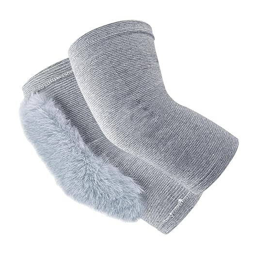 FRCOLOR 1pair Thermal Knee Sleeves for Men and Women Warm Wraps for Running Weightlifting and Sports Joint Support and Injury Prevention Comfortable