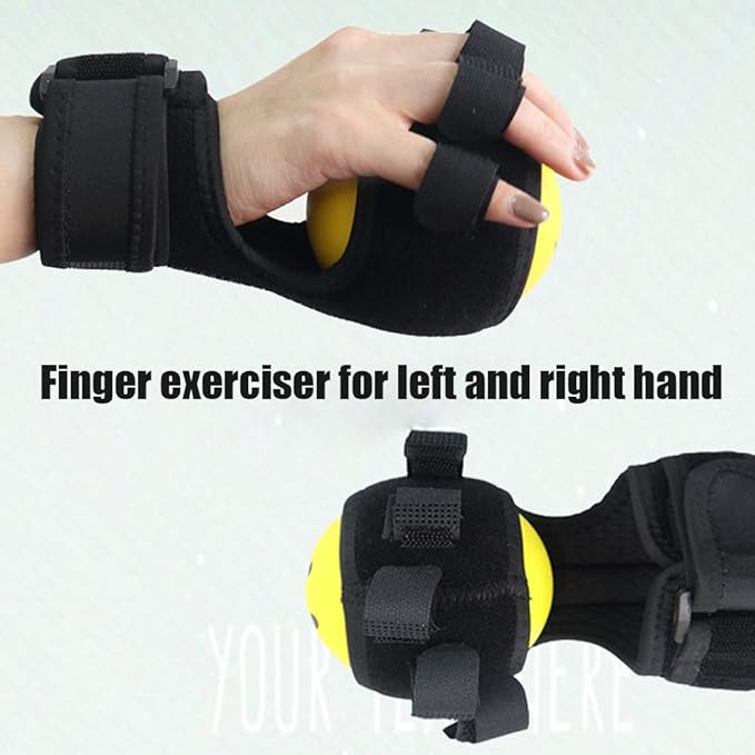 Hand Finger Grip Ball with Elastic Sleeve, Grip Strength Ball Finger Device Training Equipment, Hand Exerciser Grip Strengthener for Finger Strength Recovery Hand Exercise Stress