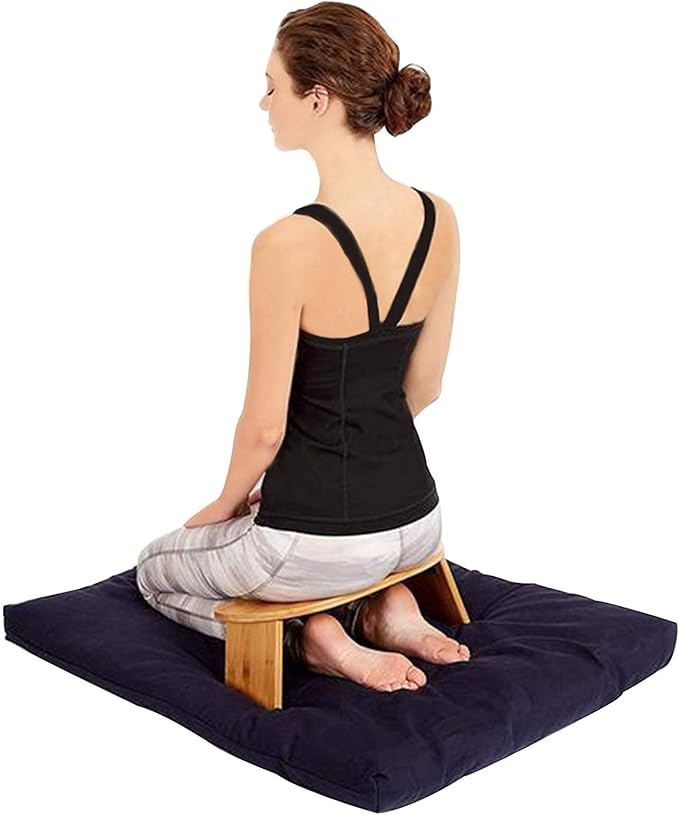 Meditation Chair, Foldable Meditation Bench, Ideal for Vipassana and Transcendental Meditation,Beige