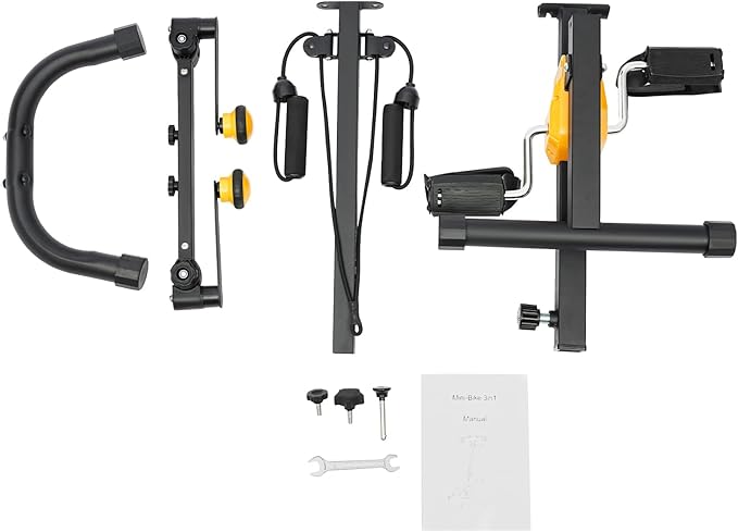 Bitodd Scooter Exercise Bike, Adjustable Exercise Bike, Multifunctional Exercise Bike, Exercise Equipment Load Capacity 264.55 Lbs, Scooter Exercise Bike for Home, Gym, Hotel