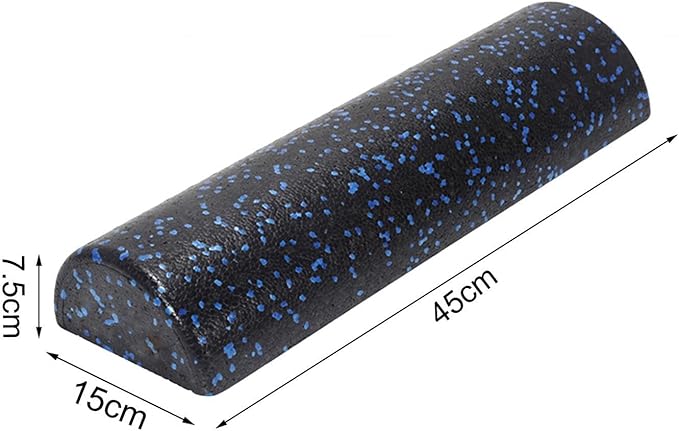Half Round Foam Roller Neck Gym 18inch Length Muscle Roller Half Roller Foam