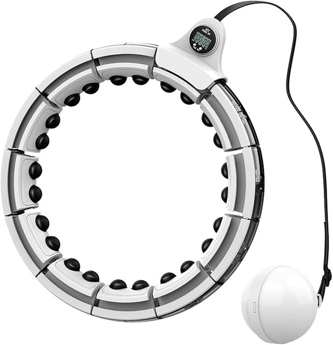 Smart Weighted Hula Hoop 2-in-1 Abdominal Massage 360-degree Abdominal Exercise, Which Can Reduce Weight, Suitable For Waist Circumference Of 23 To 43 Inches DXY