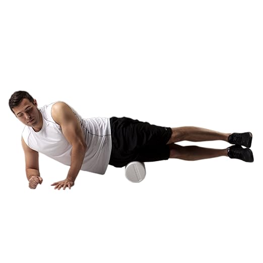 THERABAND Foam Roller, 12" Long High Density Pro Foam Roller Tool for Post-Workout Recovery & Pre-Workout Warm-Up, Roll Out Muscle Soreness, 6" Diameter, White (Pack of 3)