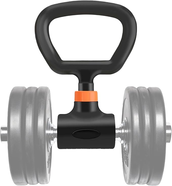 Portable Kettlebell Handle, Dumbbell Grip Handle for Weights, Adjustable Workout Equipment Attachment, Steel Material Exercise with Anti Slip, Fitness Accessory for Home Gym Weight Lifting