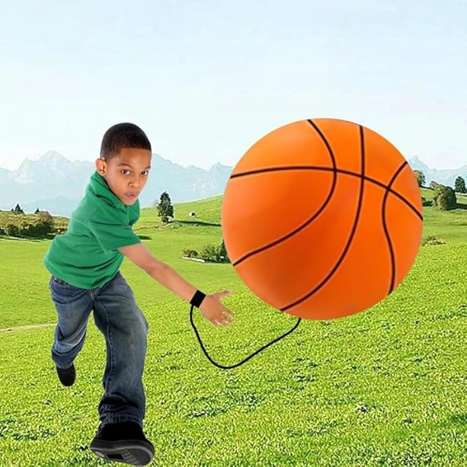 Reaction Training Ball with Adjustable Wrist Strap, Basketball Reflex Trainer, High-Elasticity Rubber, Agility Exercise Equipment