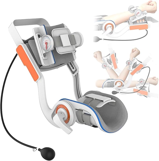 Electric Elbow Joint Rehabilitation Device, Upper Limb Arm Rehabilitation Training Device, Full Angle Adjustment, Flexion and Extension Training, Used for Wrist and Elbow Injury Recovery